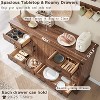 SinCiDo Farmhouse 8 Drawer Bedroom Dresser w/Adjustable Shelf, Thick Plank Design, Wood Closet Dresser for Bedroom, Living Room - 2 of 4