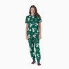 PATPAT Matching Christmas Xmas Pajamas for Family Sets Gingerbread Print Short Sleeve 2pcs Green Sleepwear - 2 of 4