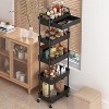 Belffin Rolling Utility Cart with Drawer,Utility Cart Made of Multifunctional Storage Organizer Tool - 2 of 4