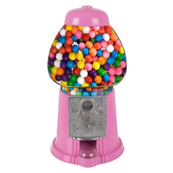 Great Northern Popcorn 15" Vintage Metal and Glass Gumball Machine - Pink