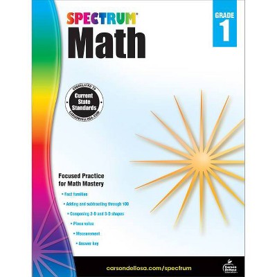 Spectrum Math Workbook, Grade 1 - (Paperback)