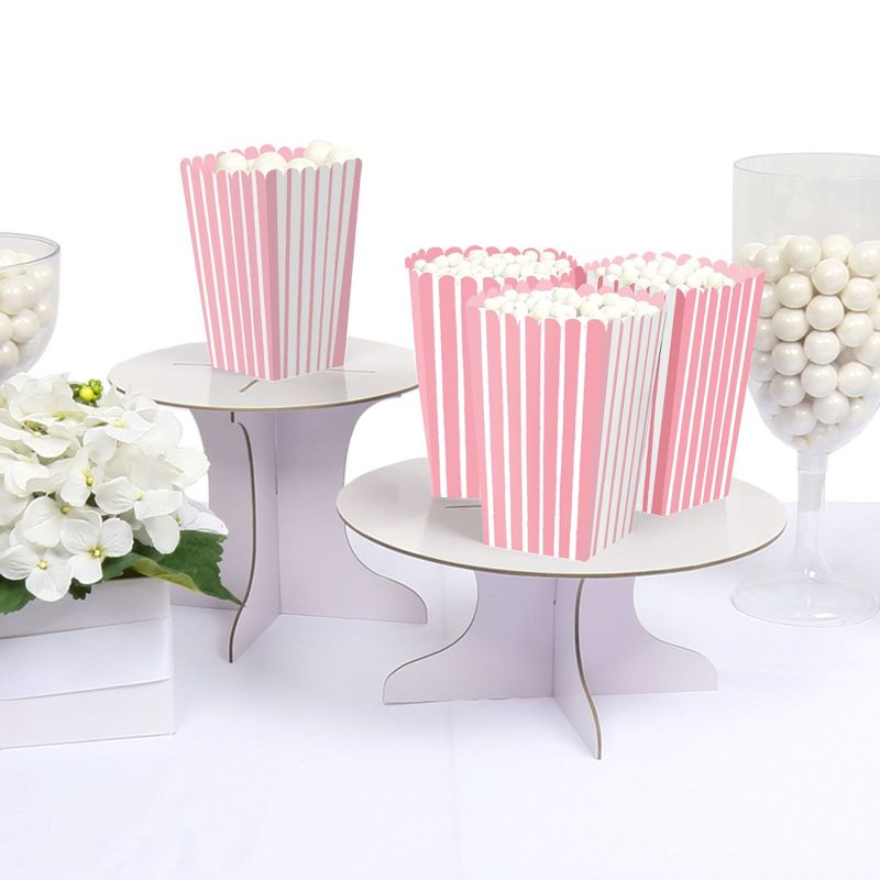 Big Dot of Happiness Pink Stripes - Simple Party Favor Popcorn Treat Boxes - Set of 12, 3 of 6