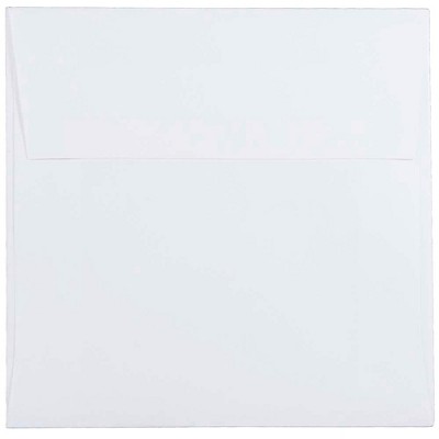 JAM Paper 5.5 x 5.5 Square Invitation Envelopes White 28415H