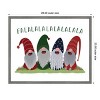 Amanti Art 28"x23" Fa La La La La Gnomes by Rosana Laiz Blursbyai Framed Canvas Wall Art - 4 of 4