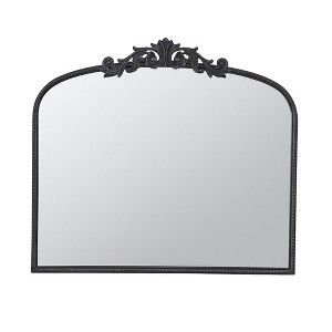 Ridstar 40 in. W x 31 in. H Black Arched Bathroom Mirror - 1 of 4