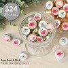 Big Dot of Happiness Floral Let's Par-Tea - Garden Tea Party Small Round Candy Stickers - Party Favor Labels - 324 Count - 2 of 4