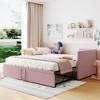 Daybed with Pop Up Trundle, Modern Upholstered Sofa Bed Frame, Twin to King Size Day Bed for Bedroom, Living Room, No Box Spring Needed - 2 of 4