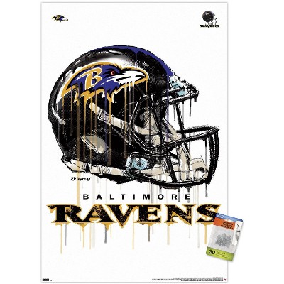 Trends International Nfl Baltimore Ravens - Lamar Jackson 20 Unframed Wall  Poster Print Clear Push Pins Bundle 22.375 X 34 : Target