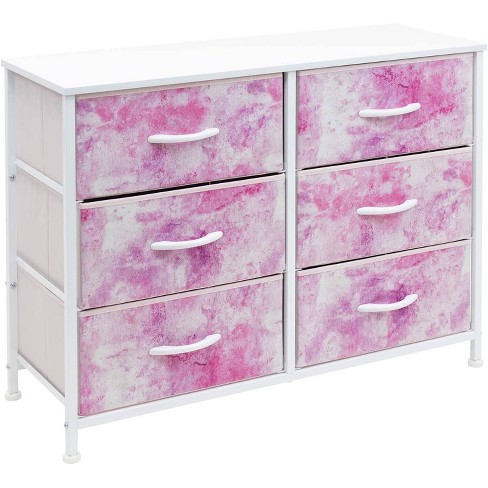 Sorbus 12 Drawer Dresser Chest ,Pink