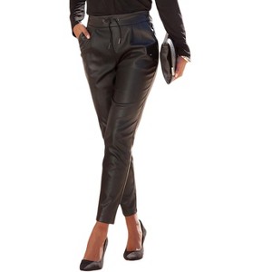 Women's Faux Leather Pants - LASCANA - 1 of 4