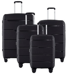 IZOD Dawn 4-Piece Polycarbonate Expandable Luggage Set with 360° Dual Spinning Wheels & Combo Lock - 32", 28", 24", 20 - 1 of 4