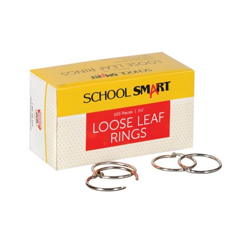 Staples Loose Leaf Rings 1-1/2 Width 100/pk 1804213 : Target