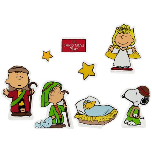 Northlight 8-piece Peanuts Christmas Nativity Double Sided Window Cling  Decorations : Target