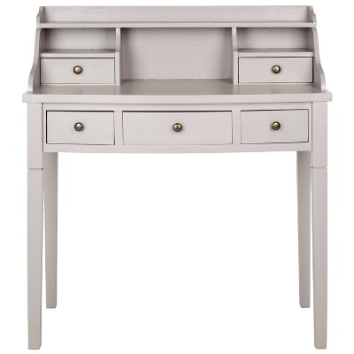 white desk with hutch target