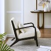 ORRD Mid-Century Modern Accent Chair with Removable Lumbar Pillow, Extra Thick Cushion & 105° Recline for Ultimate Comfort, Chenille Fabric - 3 of 4
