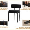 DYHOME Boucle Dining Chairs Set of 4, Mid Century Modern Kitchen Chairs with Curved Backrest and Metal Legs - 4 of 4