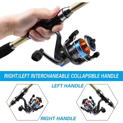 Probe Hues Telescopic Fishing Rod and Reel Combo with Carbon Fiber Pole