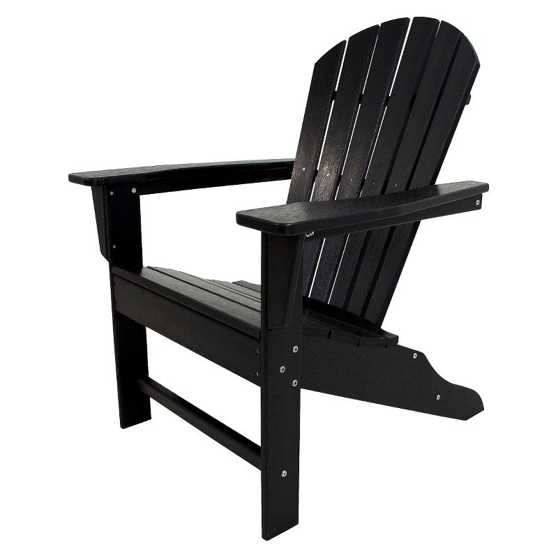POLYWOOD South Beach Patio Adirondack Chair - Black, 1 of 5