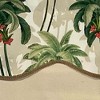 RLF Home Shadow Gimp Trim Detail Printed Palm Glory High Quality Valance 3" Rod Pocket 50" x 16" Aloe Green - 3 of 3