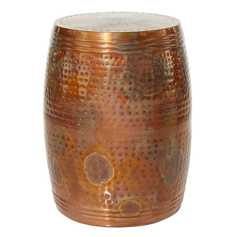 Metal Drum Copper Colored Accent Table copper - Olivia & May, 6 of 27