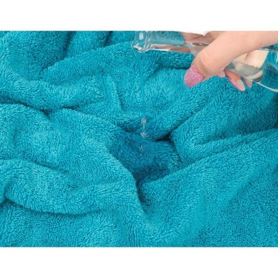Aqua Blue 100% Cotton Turkish 4 Piece Hand Towel Set