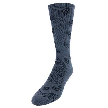 CTM Men's Asombroso Bandana Socks (1 Pair)