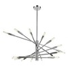 Ascension 16-Light Chrome Steel Chandelier - Modern Space-Inspired Design, Dimmable - 2 of 4