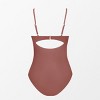 Women's Twist Front Cutout One Piece Swimsuit-Cupshe - 3 of 4