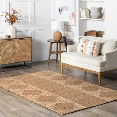 Errika 5' x 8' Natural Jute Moroccan-Inspired Area Rug