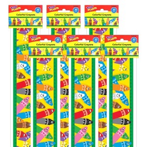 Trend Colorful Crayons Bolder Borders, 35.75' Per Pack, 6 Packs - 1 of 1