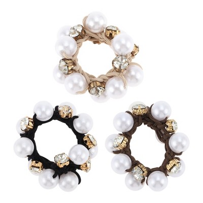 Unique Bargains Fashionable Weaving Hair Rope Multicolor 3 Pcs