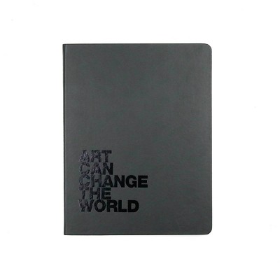 Leather Hard Cover Sketchbook Art Can Change the World - Denik