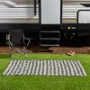 LunaLulinlk Striped Arrow Area Rug - Charcoal, 5 x 8 - 4 of 4