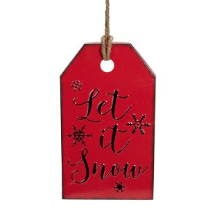 Northlight "Let It Snow" Metal Christmas Wall Sign - 12" - 1 of 4