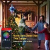 Aoibox Smart Christmas Tree Topper Star 8.7 Inch Wide 12 Inch High 27 LED RGB Color Change USB Powered 1 Piece App Remote Music Sync - 3 of 4