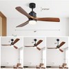 TOBILI 60 inch 3 Solid Wood Blade  Ceiling Fan Decorate for the Living Room with Light - 4 of 4