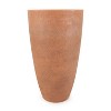 Algreen 43729 Acerra Weather Resistant Recycled Composite Vase Planter Pot 12 x 12 x 20 Inches, Rust (2 Pack) - image 3 of 4