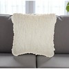 HomeRoots Soft White Shag Accent Pillow - 2 of 4