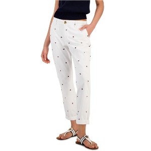 Tommy Hilfiger Womens Hampton Heart Flag Casual Chino Pants - 1 of 1