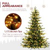 Vivatrees 7.5 Ft Prelit Artificial Christmas Tree With Warm White Lights, Metal Stand, Hinged Branches, Xmas Tree for Decor, Green - 4 of 4