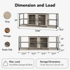 Farmhouse TV Stand for 75/80 inch TV, Entertainment Center with Storage Cabinet, Industrial TV Console Cabinet with Mesh Doors - 2 of 4