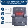 Power Lift Recliner Chair for Elderly with Heat and Massage Recliner Chair for Living Room with Infinite Position and Side Pocket - 3 of 4