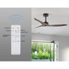 Wanze of Ocean 52 in. Farmhouse Indoor and Outdoor Downrod Mount Brown Blades 6-Speed Ceiling Fan with Remote and 2-Downrods - 3 of 4