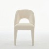 GDFStudio Harlow Contemporary Chenille Upholstered Dining Chairs with Hollowed-Out Backrest (Set of 2) - 4 of 4