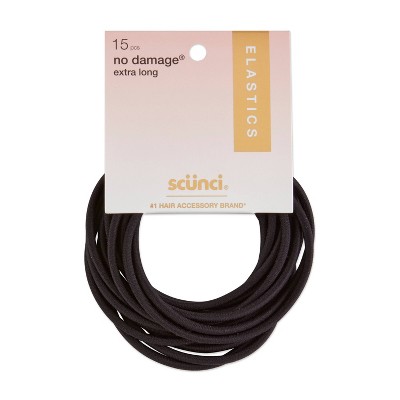 Goody Ouchless Xtra Long Extra Thick Elastic Hair Ties - Black - 10ct :  Target