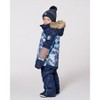 Deux par Deux Boy Two-Piece Play Snowsuit with Printed Colorblocked Jacket Navy Blue - 2 of 4