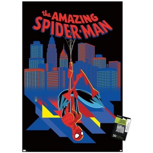 Trends International Marvel Spider-Man: Geometic Hero - City Unframed Wall Poster Prints - 1 of 4