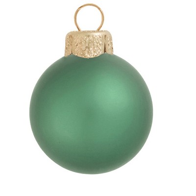 Northlight 6ct Matte Glass Ball Christmas Ornament Set 4" - Soft Green