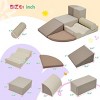 7-Piece Soft PU Foam Climbing Blocks for Toddlers,Indoor Climb and Crawl Playset for Playroom-Baofuwish - 4 of 4