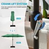 Aoodor 15 ft. Double Sided Patio Umbrella with Base Stand - 4 of 4